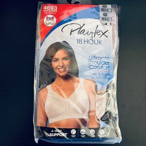 Playtex 18 Hour 42D Ultimate Shoulder Comfort Support Wirefree Bra 4693 Latte